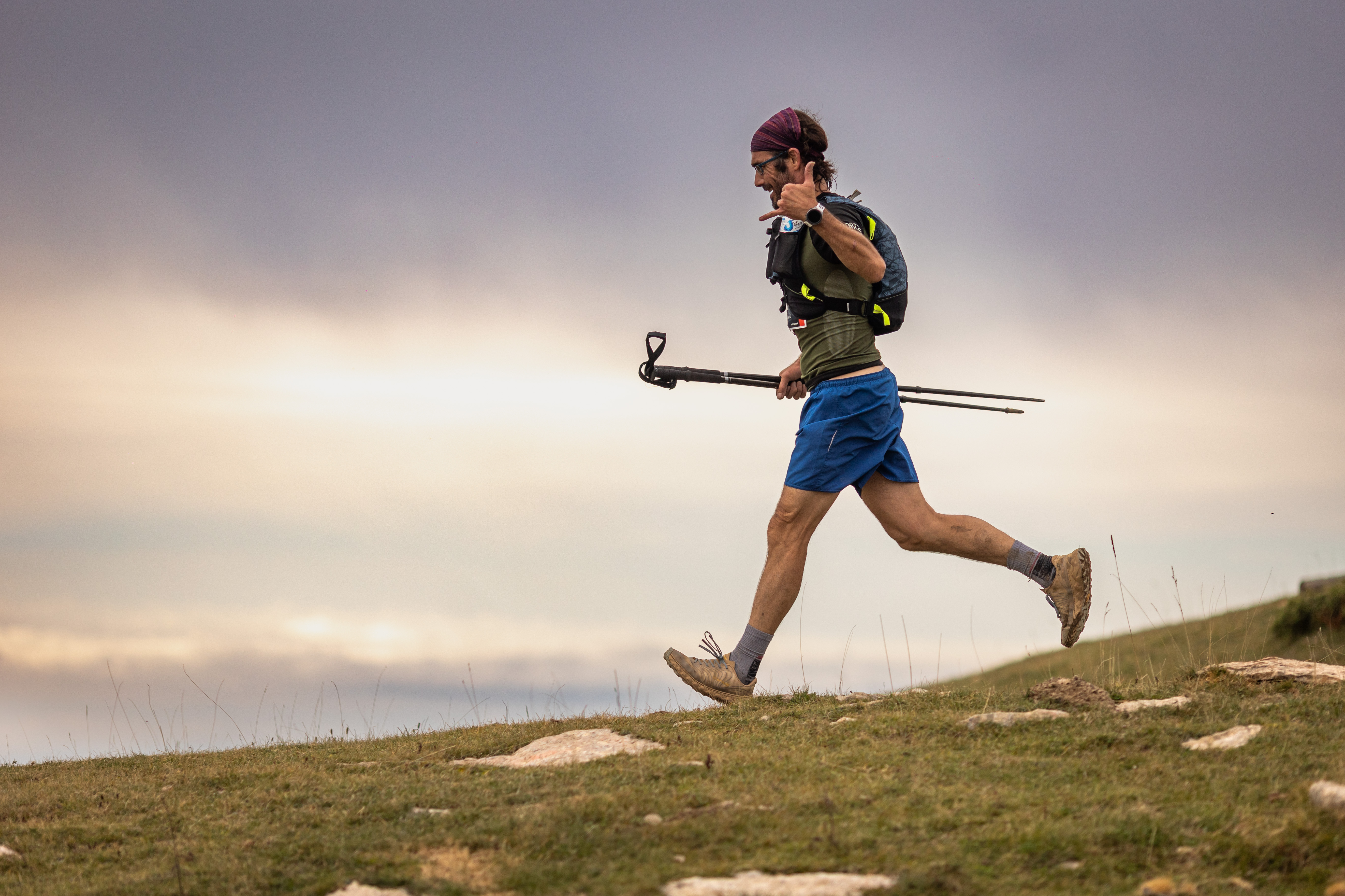 Runner in action during SKAL-TRAIL